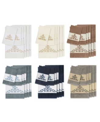 Turkish Cotton Scarlet 8-Pc. Embellished Towel Set
