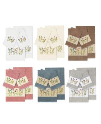 Turkish Cotton Serenity 4-Pc. Embellished Towel Set