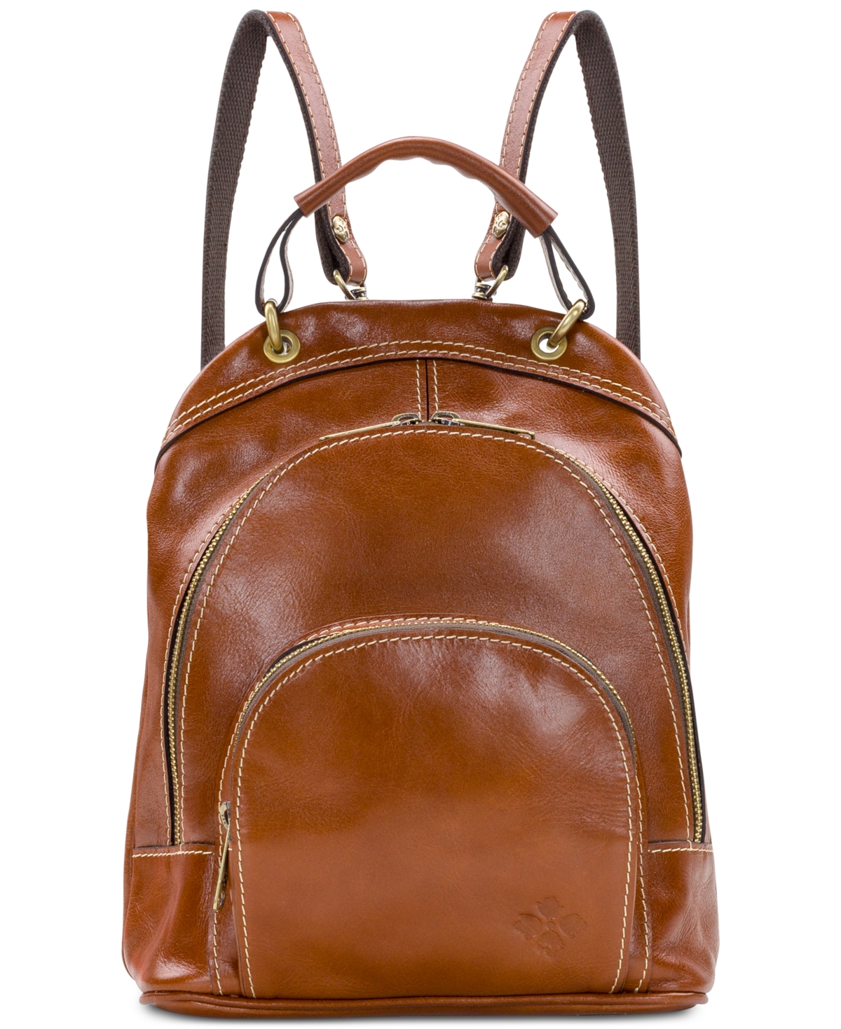 Patricia Nash Heritage Leather Alencon Backpack In Tan,gold