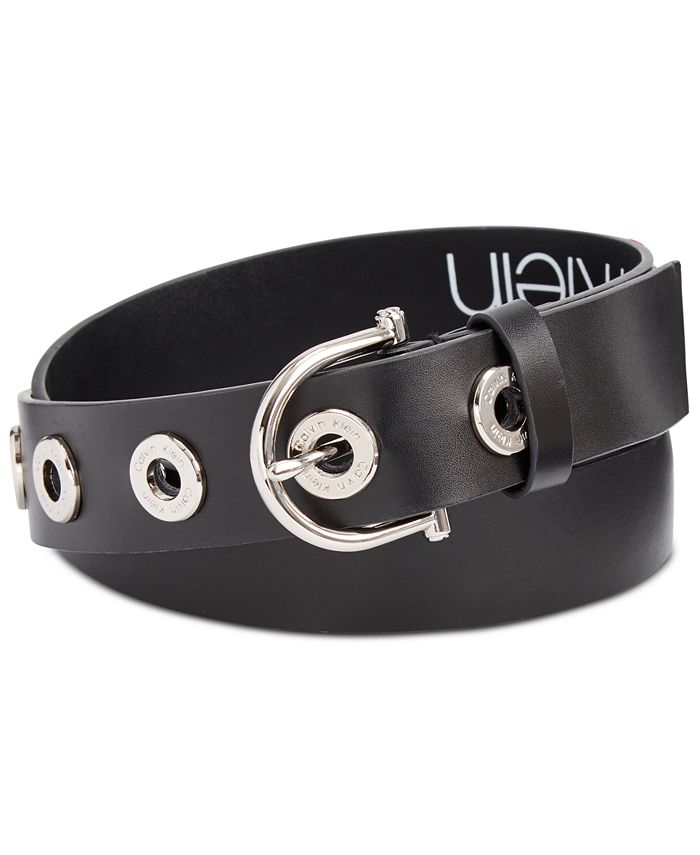 Calvin Klein Leather Grommet Belt Macy's