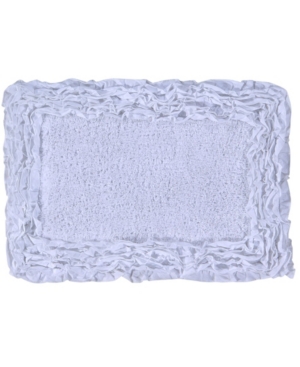 Better Trends Ruffle Bath Rug 24in x 40in Bedding