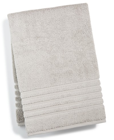Milano Gray and White Patterned Cotton Washcloth 13 x 13 by Unison