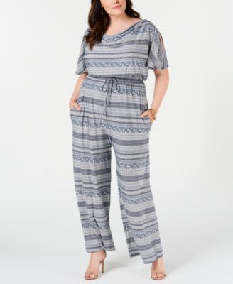 split sleeve jumpsuit