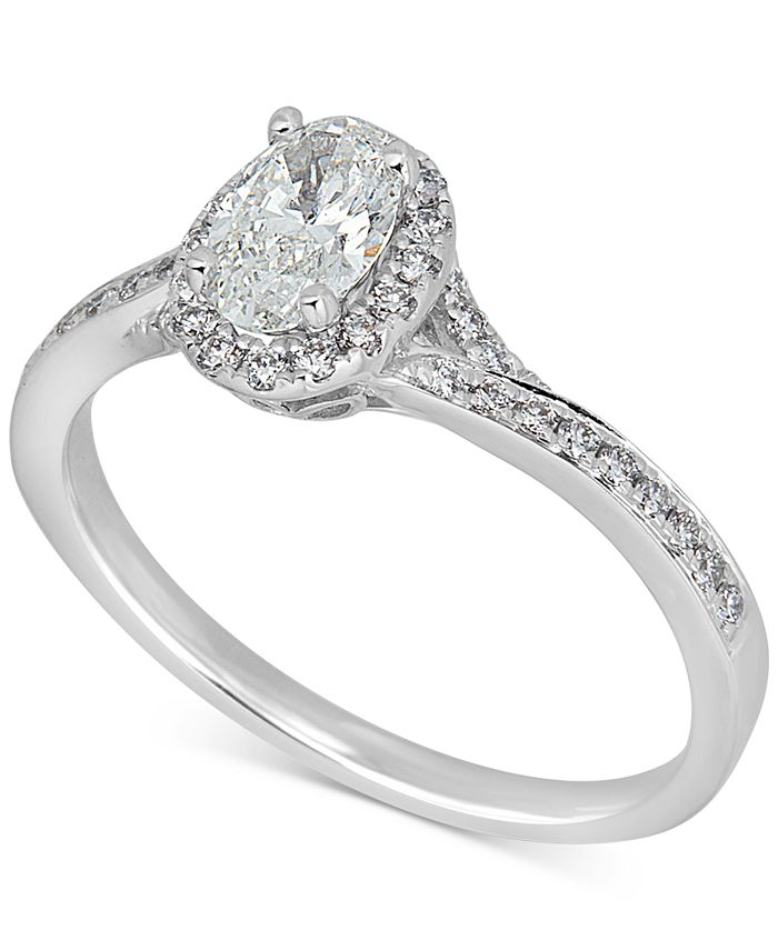 Macy's Diamond Engagement Ring (3/4 ct. t.w.) in 14k White Gold - Macy's