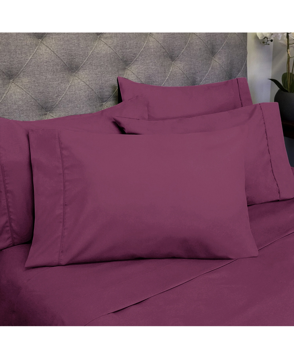 Sweet Home Collection Twin 4-Pc Sheet Set - Berry