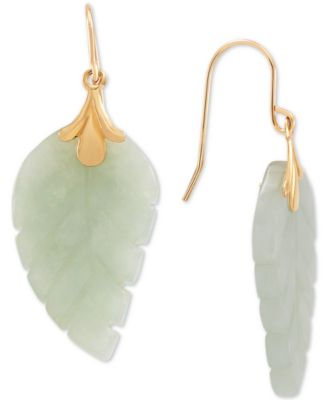 Leaf Earrings in 10k Gold