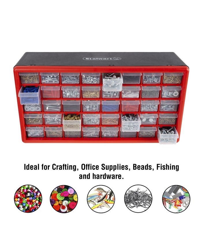 Trademark Global Storage Drawers 40 Compartment organizer Desktop or Wall Mountable Container