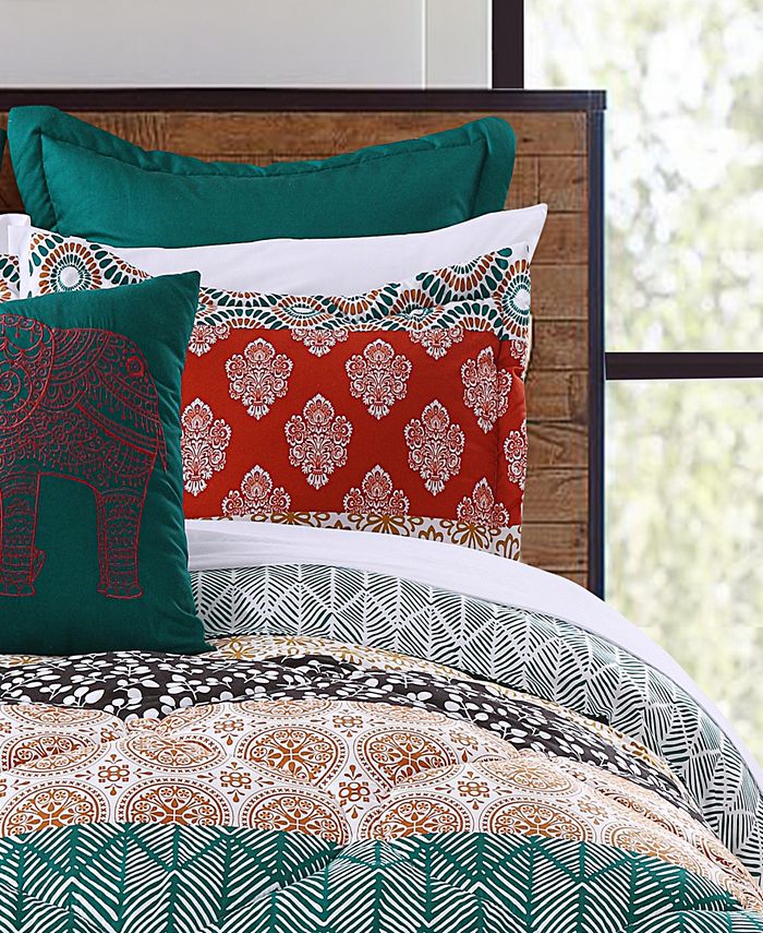 Lush Décor Bohemian Stripe 7-Pc. King Comforter Set - Macy's