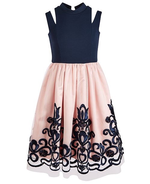 Bonnie Jean Big Girls Cutout Strap Soutache Dress Reviews All