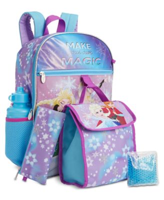 Bioworld - Little & Big Girls 5-Pc. Frozen Princesses Backpack & Lunch Kit Set