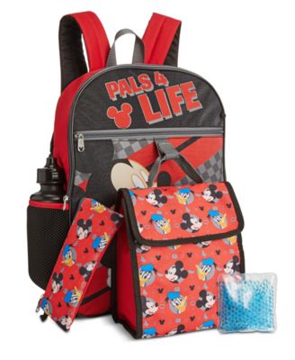 mickey mouse backpack and lunch box