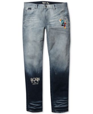 Born Fly - Men's Big & Tall Graphic Jeans