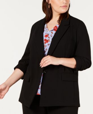 macys plus size blazers