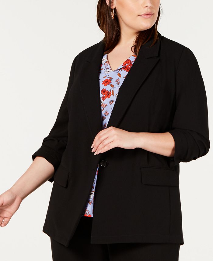 Bar III Trendy Plus Size Blazer, Created For Macy's Reviews - Jackets & Blazers - Women - Macy's