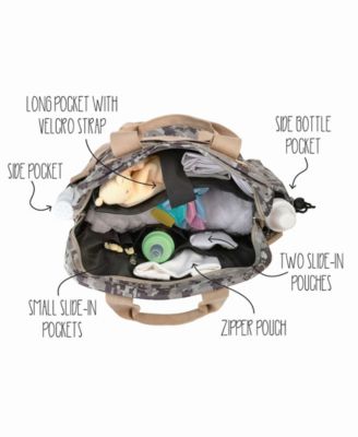 Lillian Rose Daddy Pixelated Camouflage Military Diaper Bag