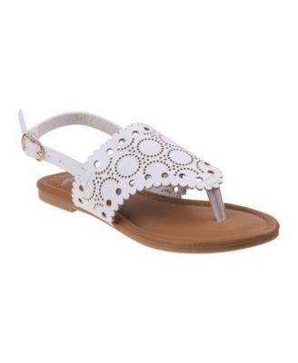 girls white sandals size 3