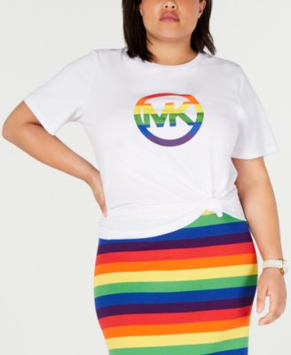 michael kors rainbow t shirt