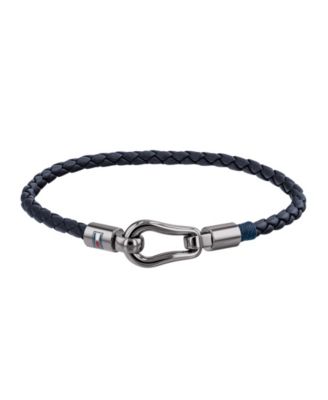 tommy hilfiger knotted leather bracelet