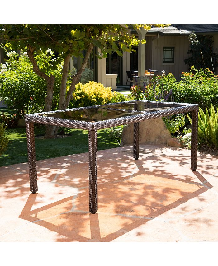 Noble House - San Pico Outdoor Dining Table, Quick Ship