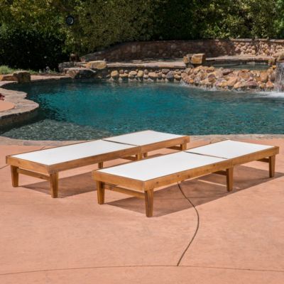 Sumrland Outdoor Chaise Lounge, Set of 2