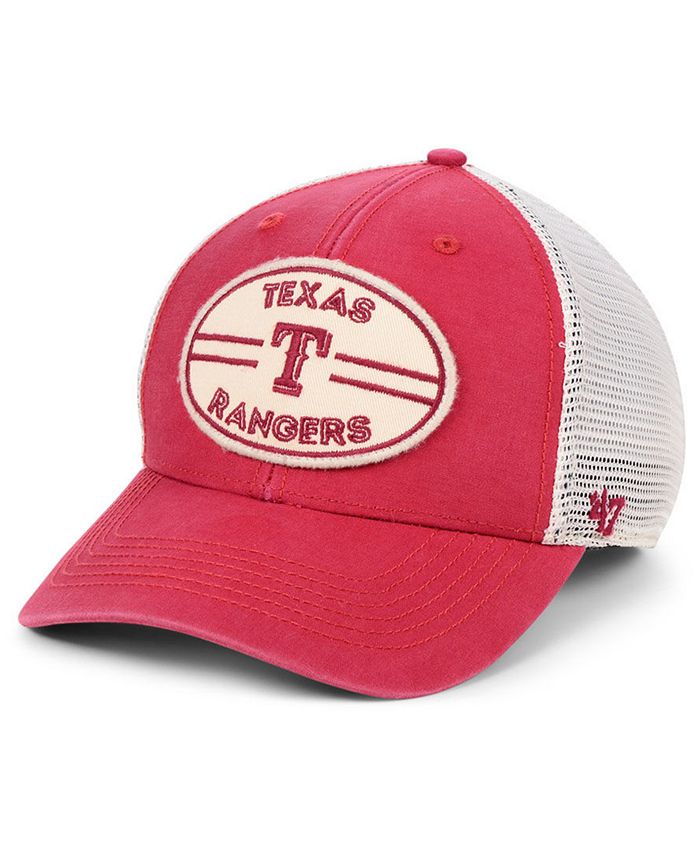 47 Brand Texas Rangers Pink CLEAN UP Cap - Macy's