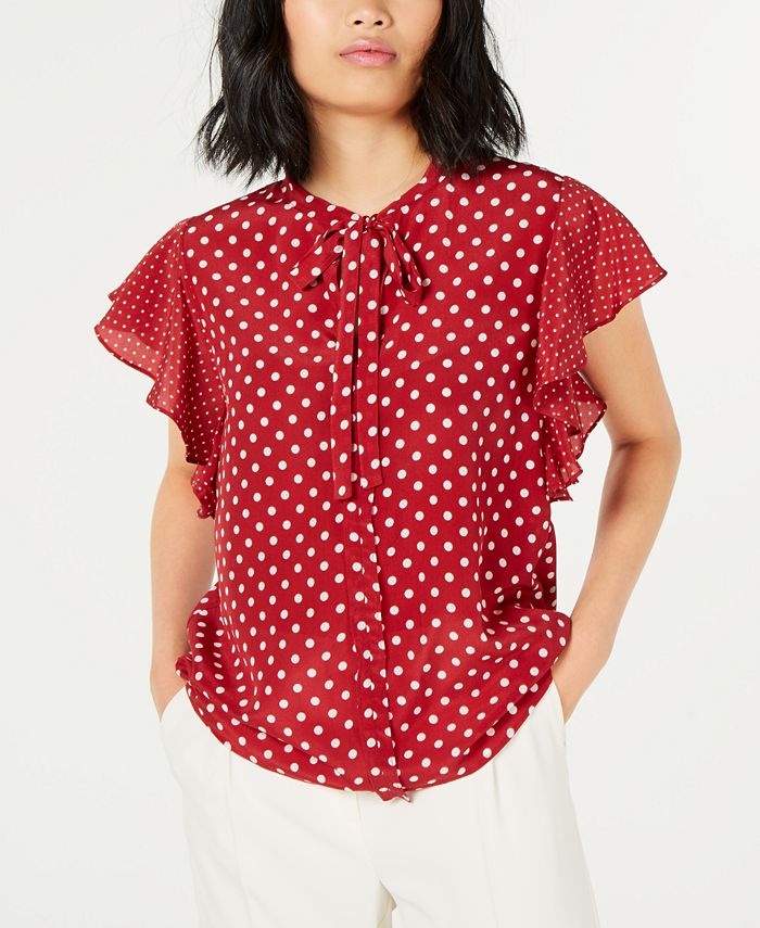 Womens Polka Dot Tops - Macy's