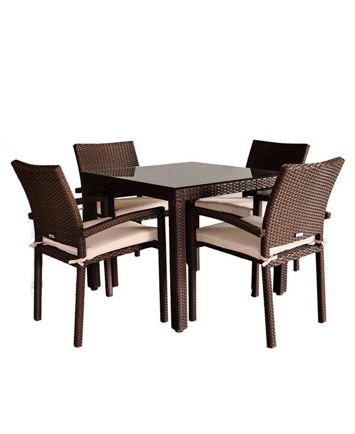 Amazonia 5 Piece Patio Dining Set Square Macy's
