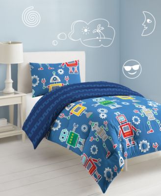 Dream Factory Robots & Bits Twin Comforter Set