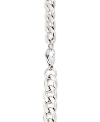 24" Curb Chain Necklace in Stainless Steel