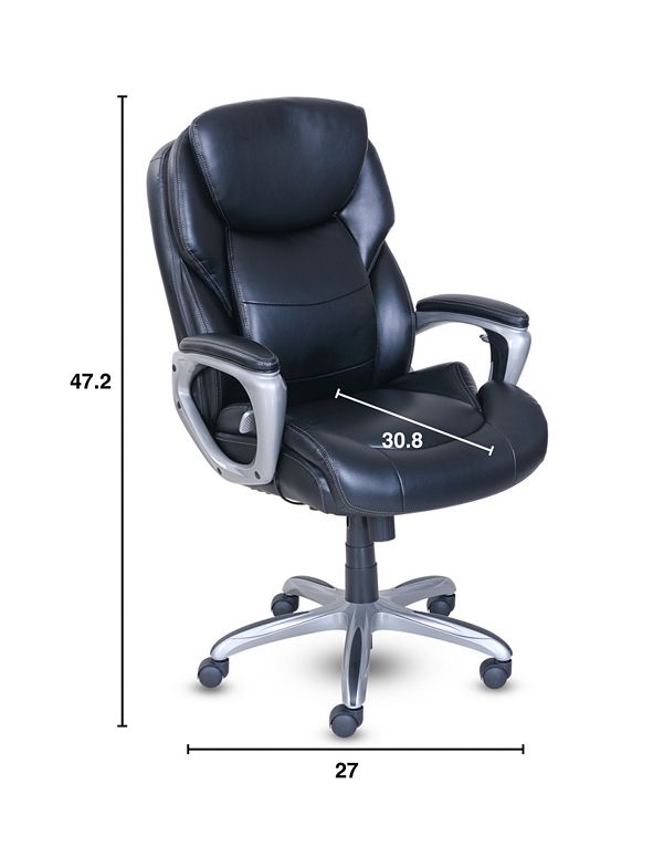 Serta Works My Fit Executive Office Chair & Reviews ...