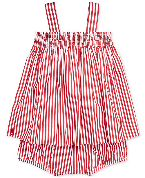 Polo Ralph Lauren Baby Girls Bengal Striped Cotton Top Shorts Set Reviews Sets Outfits Kids Macy S