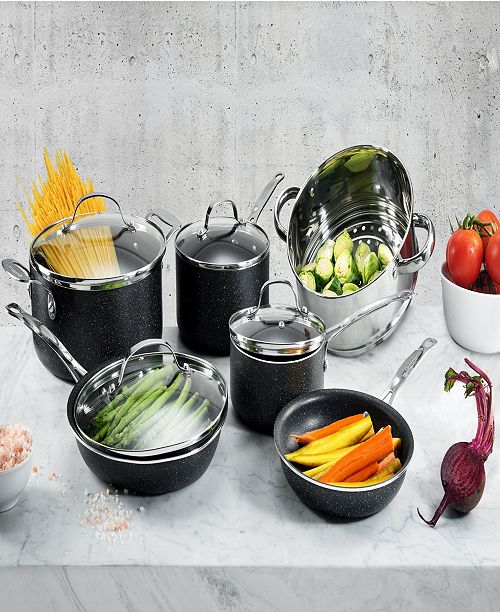 Granite Stone Diamond GraniteStone Diamond 10-Pc. Nonstick Cookware Set & Reviews - Cookware 