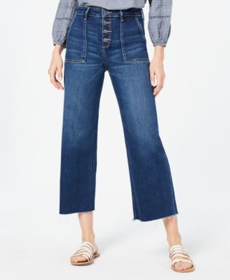 Hidden Jeans - Cropped Wide-Leg Jeans
