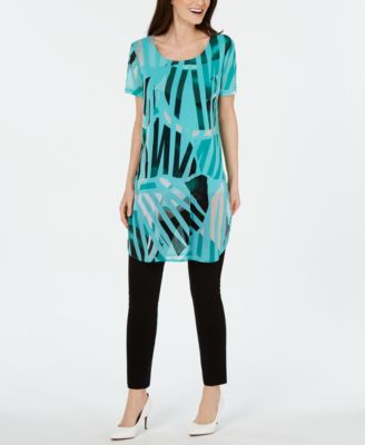 Alfani - Petite Graphic-Print Tunic