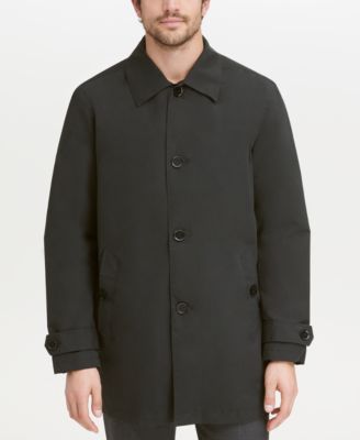 Men's Button-Front Water Resistant Rain Coat 