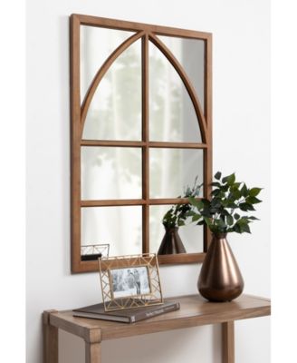 Kate and Laurel Hogan Wood Arch Wall Mirror