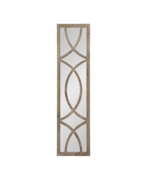 Kate And Laurel Tolland Wood Panel Wall Mirror In Brown