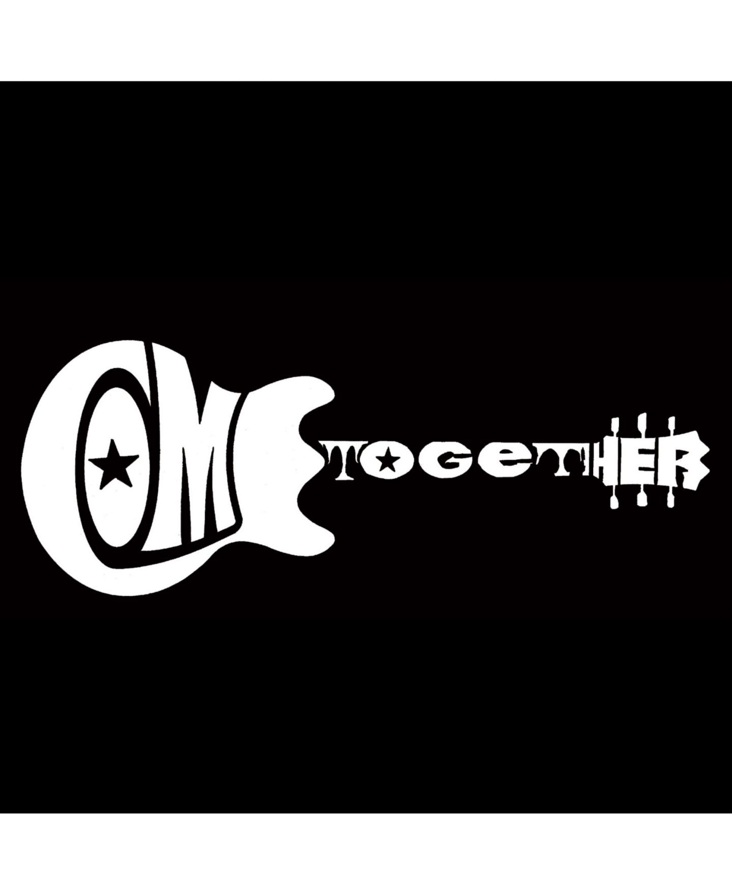 Мужская футболка LA Pop Art Word Art - Come Together, цвет: Чёрный — фото 2