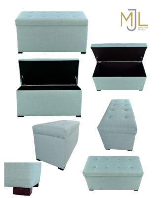MJL Furniture Designs Angela Fabric Upholstered Storage Trunk