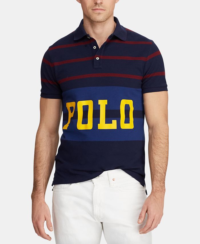 Polo Ralph Lauren Men's Classic-Fit Retro Mesh Polo Shirt - Macy's