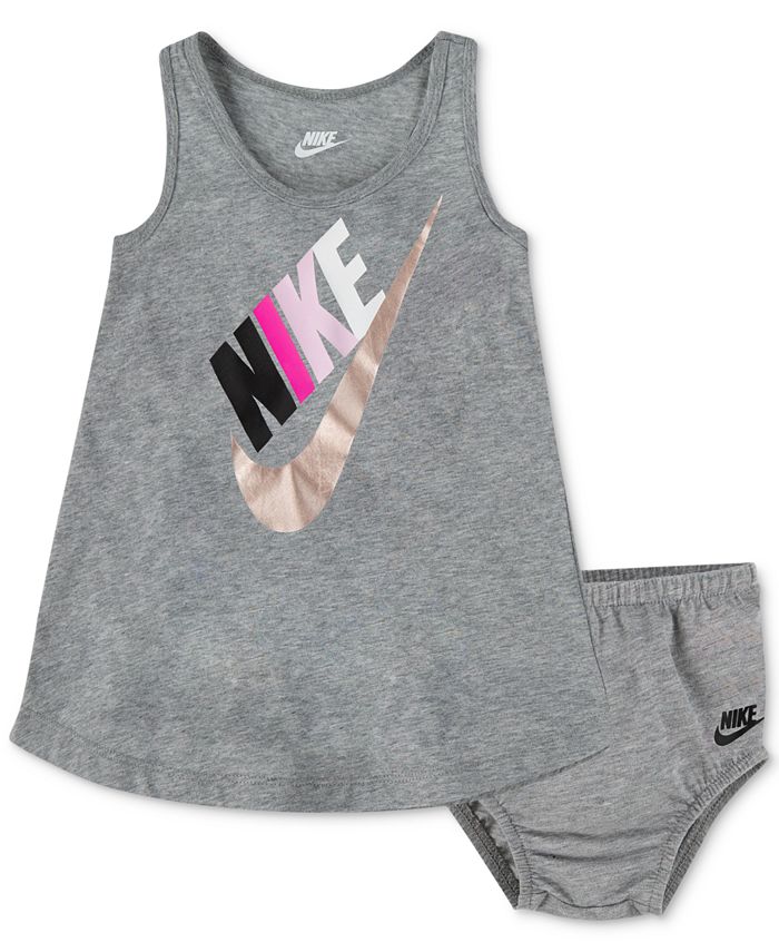 Nike Baby Girls Logo-Print Racerback Dress - Macy's