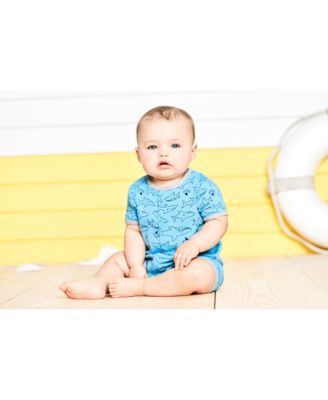 Carter's - Baby Boys Fish-Print Cotton Romper