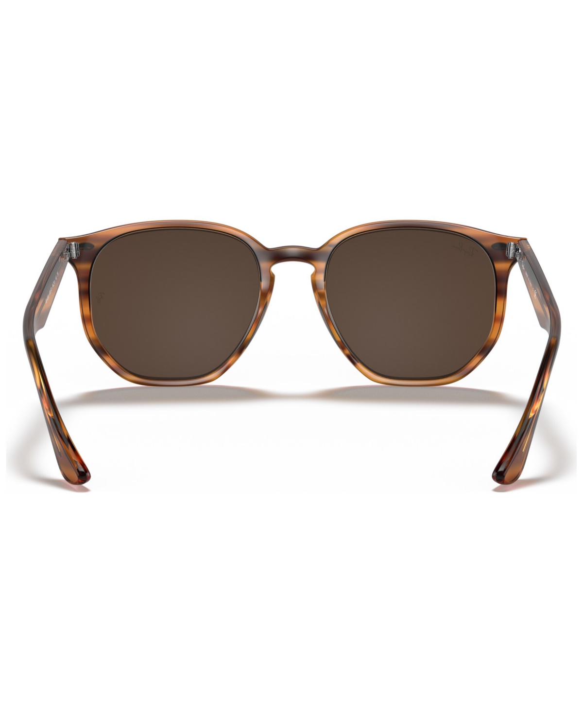 Ray Ban Sunglasses, Rb4306 54 In Stripped Red Havana,dark Brown