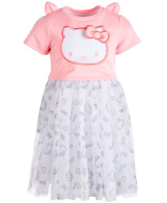 Hello Kitty - Little Girls Organza Popover Dress