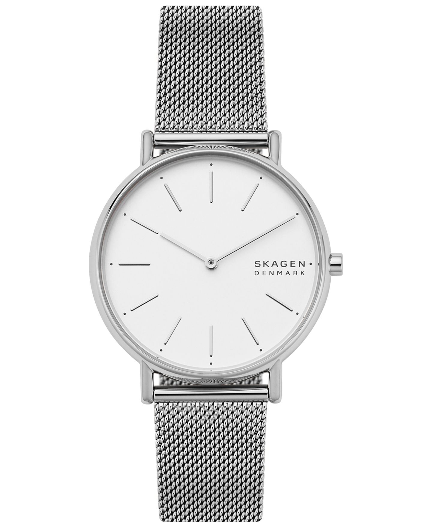 Женские часы Skagen Signatur Stainless Steel Mesh Bracelet Watch 38mm — фото 1