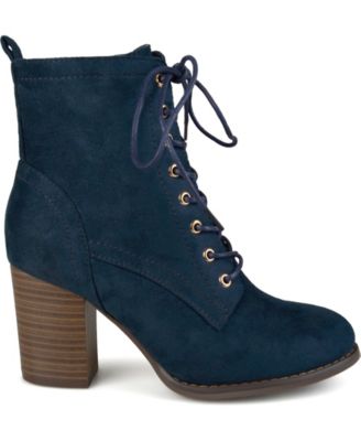 Women's Baylor Lace Up Stacked Heel Booties