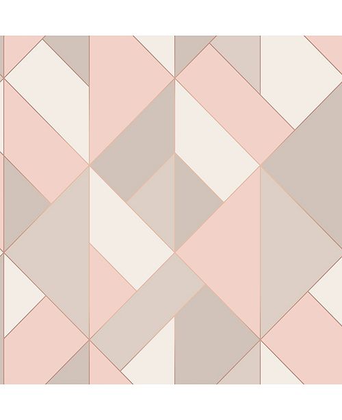 Brewster Home Fashions Delano Structured Geo Wallpaper 396 X