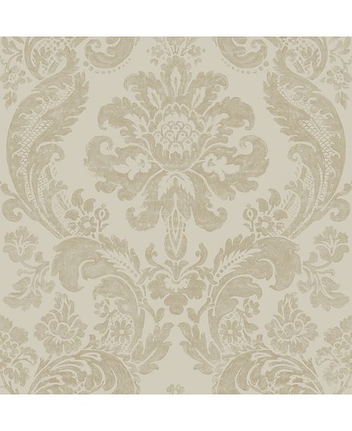 Brewster Home Fashions Shadow Damask Wallpaper 396 X 20 5 X