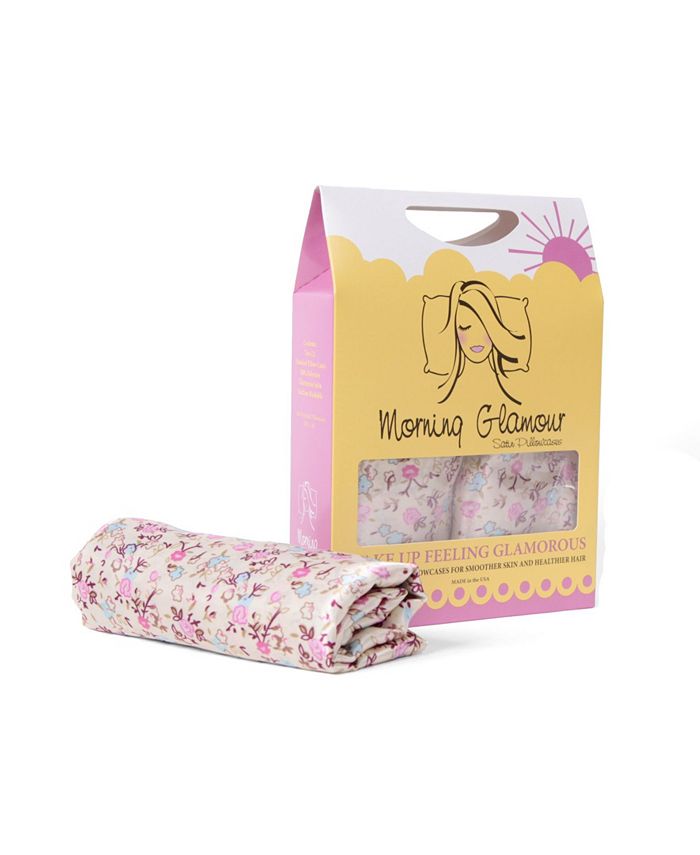 Morning Glamour Satin Standard Print Pillowcases 2 Pack Macy's