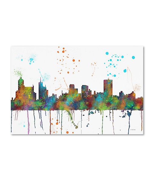 Trademark Global Marlene Watson Memphis Tennesse Skyline Mclr 1